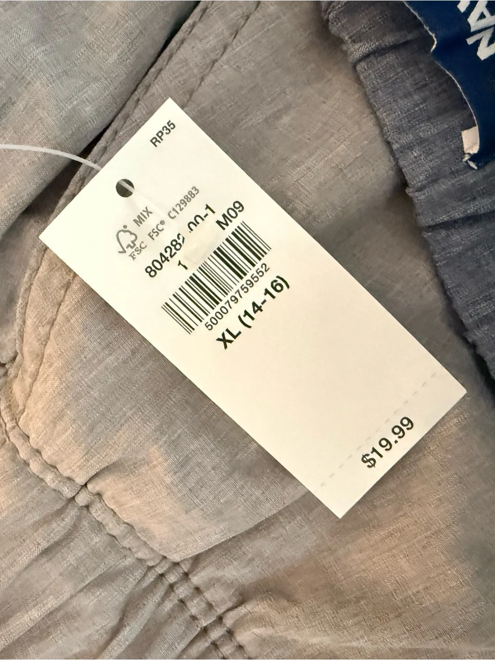 Old Navy Youth Drawstring dri-fit  Shorts in Light Blue and Light Gray